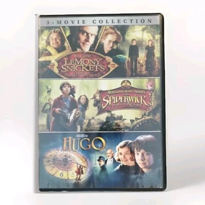 Lemony Snicket's/Spiderwick Chronicles/Hugo 3-Movie Collection 3 DVD Set GC  - Image 1 of 4