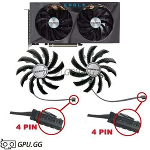 Gigabyte RTX 3060 3060 Ti 3050 EAGLE Replacement GPU Fans - Picture 1 of 5