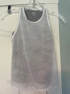 Athleta Girl White/Greay Camo Double th Fun Tank Medium 8-10 - Picture 1 of 4