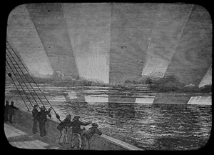 Magic Lantern Slide AURORA BOREALIS SEEN IN 1849 C1888 VICTORIAN ILLUSTRATION - Picture 1 of 3