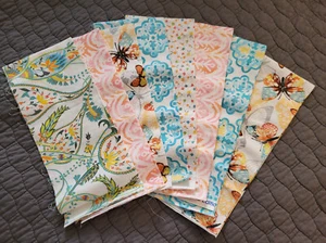 BUTTERFLY MEDALLION PAISLEY Fabrics ~ 8 Fat Eighths ~ 1 Yard Total ~ 9" x 22" Ea - Picture 1 of 2