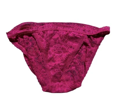 Victoria’s Secret Pink Lace String Bikini Panty M Medium 2019 Floral Vtg Barbie - Image 1 of 4