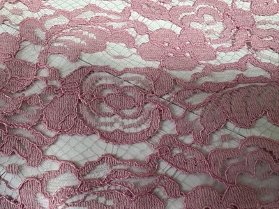 Material encaje rosa vintage Foto 1 de 2