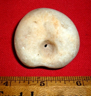 Conta de quartzo neolítica do Saara Select grande (1,75") artefato africano pré-histórico - Imagem 1 de 4