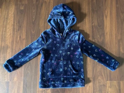 Sudadera con Capucha Bolsillo Canguro Capucha Polar Suave Corazones Niñas Jumping Beans Talla 5T Foto 1 de 4