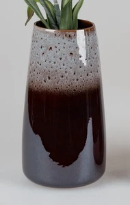 Deko Vase BLACK SNOW konisch H. 29cm schwarz grau braun Keramik Formano WA - Bild 1 von 2