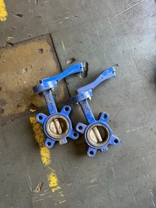 Butterfly Valve DN65 2 1/2” PN16 GGG40 4 Threaded LUG Hole Fitment - Picture 1 of 2