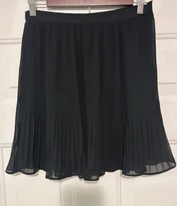 NWT Banana Republic Skater Mini Skirt Size 0 Black Stretch School - Picture 1 of 10