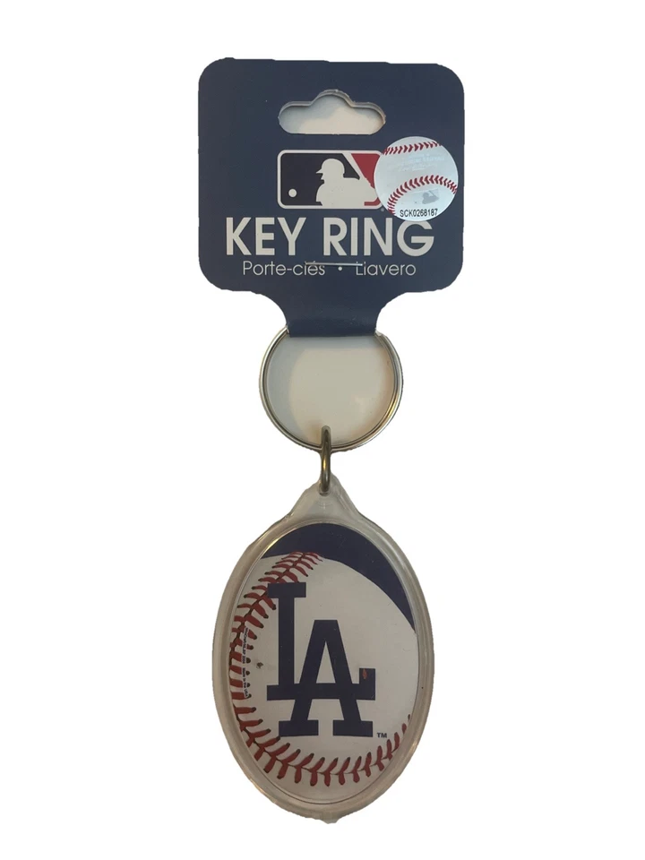 Los Angeles Dodgers Key Chain Double-Sided MLB Official NEW - Image 1 of 2