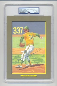 ROLLIE FINGERS PSA/DNA SIGNED PEREZ STEELE GREAT MOMENTS CARD - Picture 1 of 1