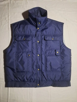 Ozark Trail Men's Puffer Vest Blue Quilted Outdoor Utility Size XL - Image 1 of 4