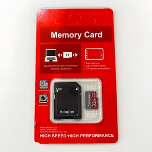 32GB Micro SD TF Memory Card w/ SD Adapter – High Speed, Shockproof, Waterproof - Photo 1 sur 2