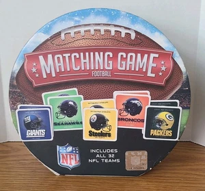 Master Pieces Puzzle Co NFL Matching Game Memory All 32 Football Teams Complete - Picture 1 of 24