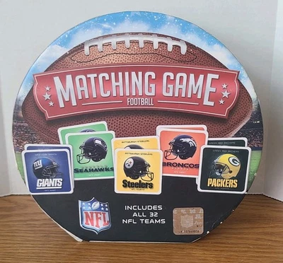 Master Pieces Puzzle Co NFL Matching Game Memory All 32 Football Teams Complete - Image 1 of 4