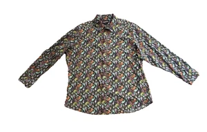 Cremieux Premium Jeanshemd Herren Größe 2XL Mehrfarbig Paisley Langarm Neu mit Etikett - Bild 1 von 4