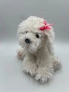 Gund Victoria's Secret Halsband Molly 12 Zoll weiß Plüsch Welpe Hund rosa Schleife 2004 - Bild 1 von 15