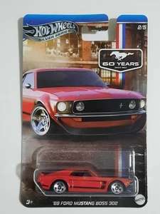 Hot Wheels Mattel Premium Ford Mustang Celebration '69 Ford Mustang Boss 302 2/5 - Foto 1 di 1