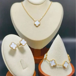 Rhinestone Bridal Necklace and Earrings Wedding Jewelry Set .3-piece - Picture 1 of 4