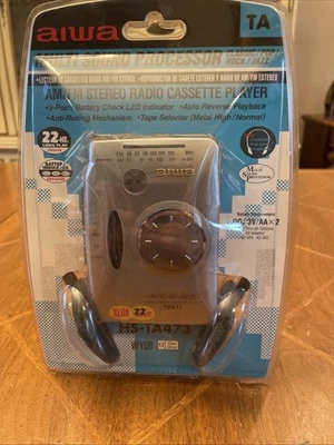AIWA HS-TA473 ~ AM/FM Stereo Radio Cassette Player w/Headphones ~ New Sealed - Image 1 of 4