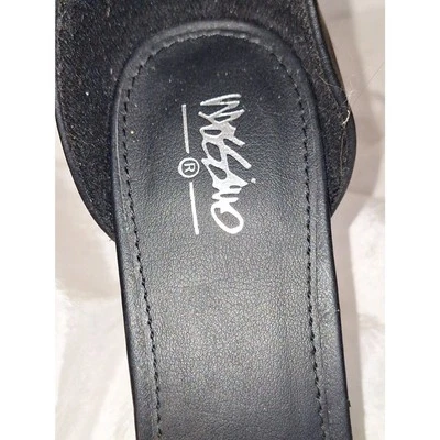 Mossimo Women's Stiletto Heels Black Slip One Open Toe Sexy Evening Cocktail 11 - Image 1 of 4