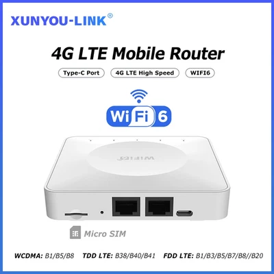 Router 4G LTE Wifi 6 Modem Scheda SIM Supporto 32 Connessioni Dispositivo Router - Immagine 1 di 4