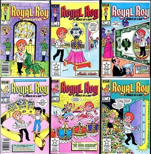 ROYAL ROY #1, 2, 3, 4, 5 y 6 ¡Juego completo! Cómics de A Prince of a Boy Marvel Star 1985 - Imagen 1 de 7