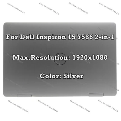 15" Dell Inspiron 15 7586 2-in-1 FHD LCD Touch Screen Assembly Display Complete - Image 1 of 4