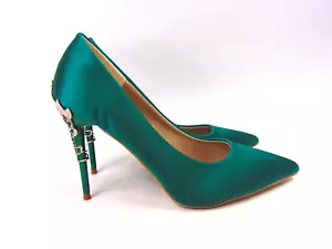 Big Tree Green Türkis Stiletto hochspitzige Schuhe Clubwear | Größe UK 6 - Bild 1 von 11