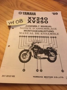 Yamaha XV240 XV25 89 XV 240 250 Instruction Setup Preparation Manual Mounting - Bild 1 von 1