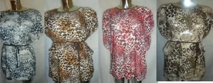 Ladies  Batwing casual Print Tunic Plus Size Top Blouse - Picture 1 of 14