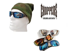 MOTORCYCLE GOGGLES SUNGLASSES SPORTS CHOPPERS PADDED MOTOR BIKE BIKERS CYCLE - Picture 1 of 15