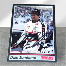Dale Earnhardt 1991 TRAKS #103 VINTAGE WINSTON CUP NASCAR HOFer autographed card