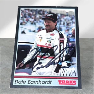 Dale Earnhardt 1991 TRAKS #103 VINTAGE WINSTON CUP NASCAR HOFer autographed card - Picture 1 of 1