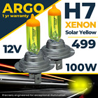 H7 100w Xenon Amarillo Faro Bombillas Super Lámpara Halógena Luz Efecto 12v
