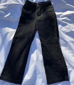Chaps Boys Black Corduroy Classic Chino Pants Size 7 - Picture 1 of 6