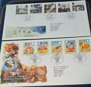 GB - SELECTION OF 10 COMMEMORATIVE FIRST DAY COVERS 1993/94 - PHOTOS  - Picture 1 of 5