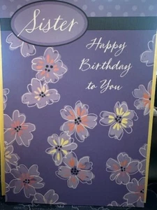 Sister, Happy Birthday To You Hallmark Greeting Card Tx500 - Picture 1 of 5
