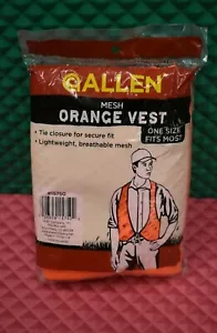 Allen Blaze Orange Hunter's Vest Mesh One Size Fits Most 15750 - Picture 1 of 3