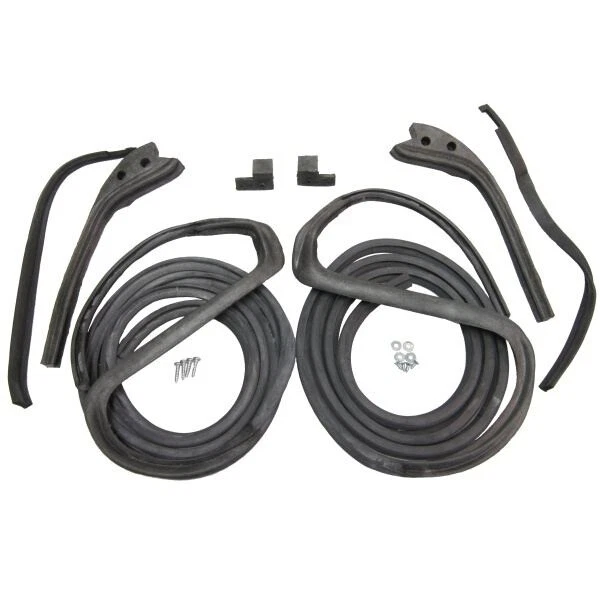 1956 Ford Customline Fairlane Mercury Monterey Medalist 2dr Hdtp Conv Door Seals - Image 1 of 1