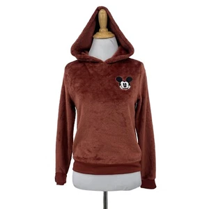 Disney Velour Sweatshirt Girls XS Extra Small Velvet Mickey Mouse Soft Fleece - Picture 1 of 12