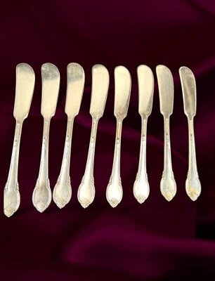 Juego de 8 cuchillos esparcidores de mantequilla 1847 Rogers Bros IS Remembrance Foto 1 de 4