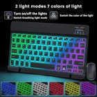 Bluetooth-Tastatur Maus Beleuchtet Für Samsung Galaxy Tab A 10.1 A7 A8 S9 S8 S6