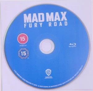 Mad Max: Fury Road (Blu-ray, 2015) DISC ONLY Replacement - Imagen 1 de 1