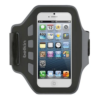 Belkin Ease-Fit Armband for iPhone 5 5S 5c SE Black Smartphone Exercise Jog J28 - Image 1 of 3