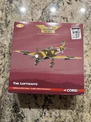 CORGI AVIATION WWII LUFTWAFFE JUNKERS JU-87B-2 STUKA - T6+BM 4/STG2  AA32510 - Image 1 of 4