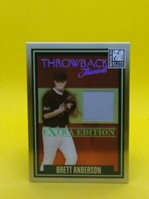 Brett Anderson 2007 Donruss Elite Throwback Threads JERSEY #TT-BA ***352/500***