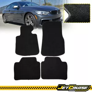14-20 F32 4 Series Black Nylon Front & Rear Floor Mats Carpet FOR: (BMW) - Picture 1 of 4