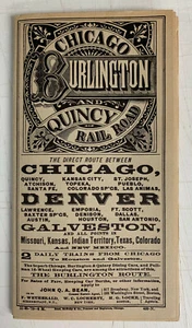 Map of the Chicago Burlington and Quincy Railroad and its Connections, 1878 - Picture 1 of 4