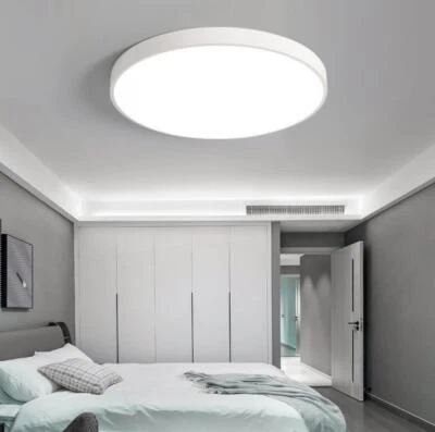Plafoniera a Soffitto LED 70W Design Minimal Tondo 5 Colori IP20 Camere Salone - Immagine 1 di 4
