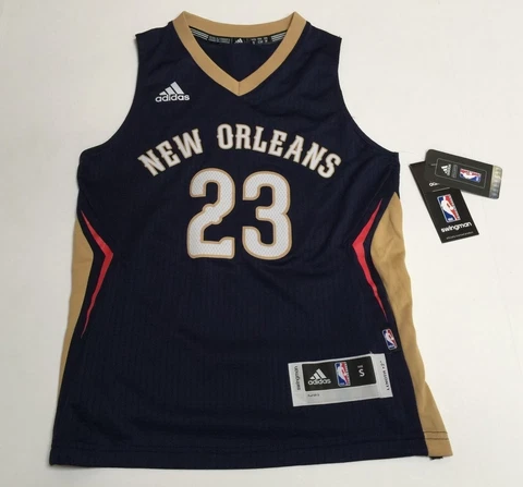 Adidas Anthony Davis New Orleans Pelicans 23 Swingman NBA Youth +2" Jersey Blue Cover